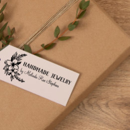 Handgezeichnete Blume und Grünpflanzen handgeferti Gummistempel