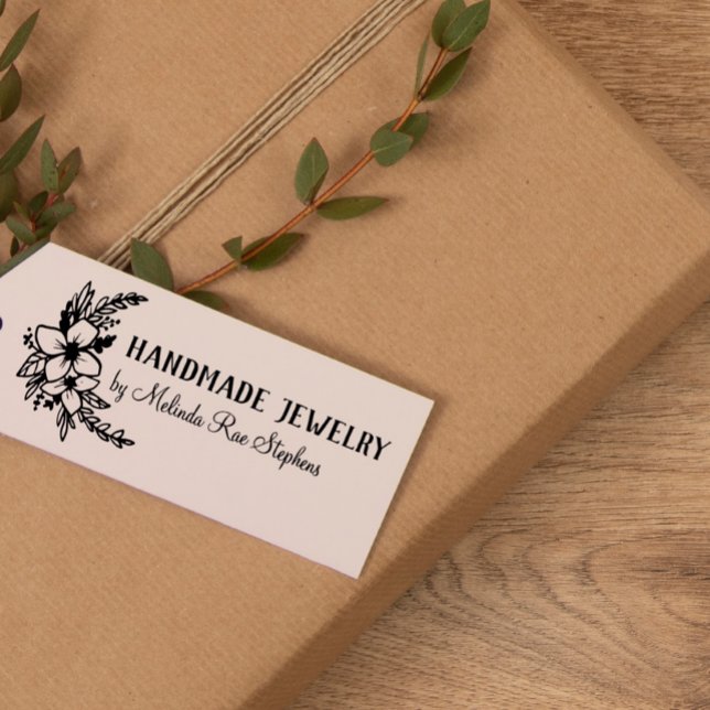 Handgezeichnete Blume und Grünpflanzen handgeferti Gummistempel (Von Creator hochgeladen)