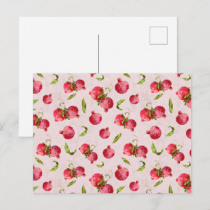 Handgezeichnete botanische Illustration eines Gran Postkarte