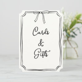 Handgezeichnete Bow Coquette Chic Cards und Gesche