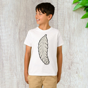 Handgezeichnete Federn Minimalistische Natur T-Shirt