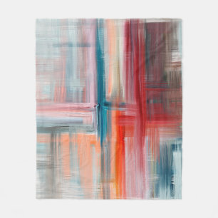 Handgezeichnete feine Kunstmalerei. Öl auf Leinwan Fleecedecke