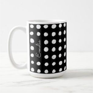 Handgezeichnete Felder personalisierte Umarmung Kaffeetasse
