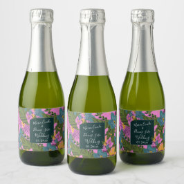 Handgezeichnete Florals Wedding Bold Pink Greeneri