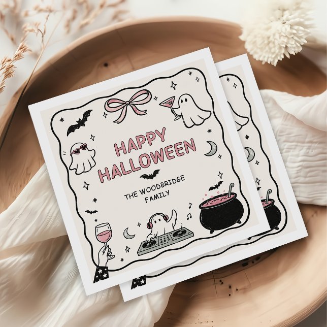 Handgezeichnete Frohe Halloween Servietten (Von Creator hochgeladen)