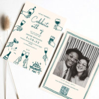 Handgezeichnete Funky Contemporary Wedding