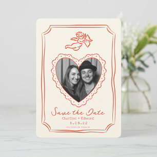 Handgezeichnete funky Handschrift Save the date