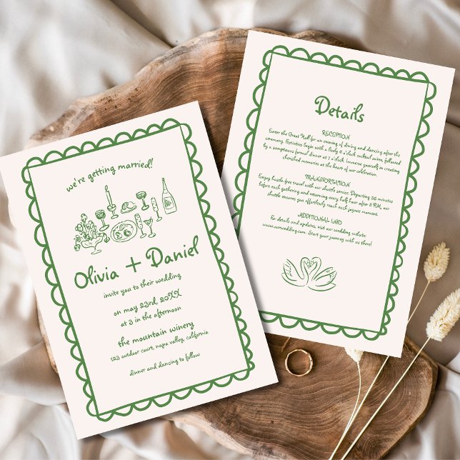 Handgezeichnete Funky-Zeichnend Handschriftzeichen Einladung (Von Creator hochgeladen)