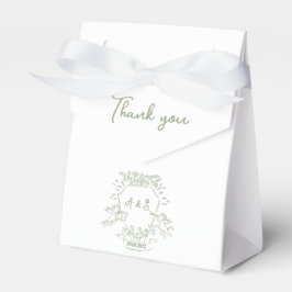 Handgezeichnete Gastgeschenk Hochzeit für das Wapp Geschenkschachtel