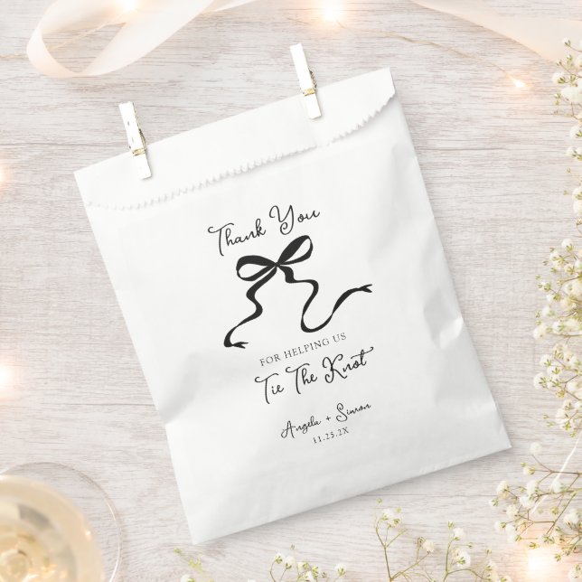 Handgezeichnete Gastgeschenk Hochzeit Papiertüte Geschenktütchen (Ausgeschnitten)