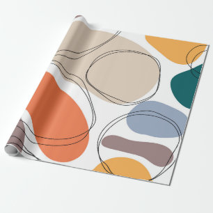 Handgezeichnete geometrische, nahtlose, moderne ab geschenkpapier