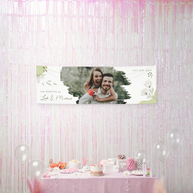 handgezeichnete Hochzeit Banner (Party)