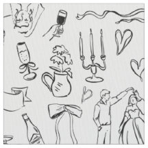 handgezeichnete Hochzeit Ehe Braut-Toile