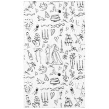 handgezeichnete Hochzeit Ehe Braut-Toile
