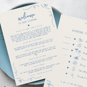 Handgezeichnete Icons Hochzeitsempfehlung Willkomm Einladung
