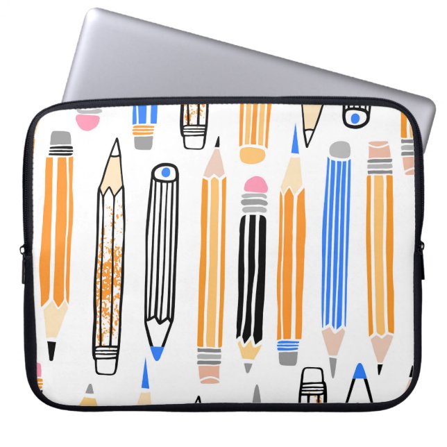 Handgezeichnete Illustration Laptopschutzhülle (Vorderseite)