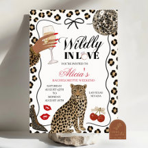 Handgezeichnete Illustration Wild Verliebter Leopa