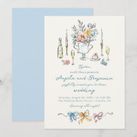 Handgezeichnete Illustrationen Whimsical Französis
