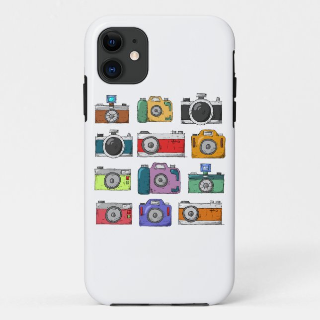 Handgezeichnete Kamera Case-Mate iPhone Hülle (Rückseite)