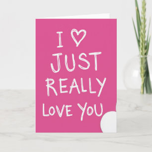 Handgezeichnete Karte 'Ich liebe dich'