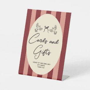 Handgezeichnete Kritzel-Hochzeitskarten & Geschenk Sockelschild