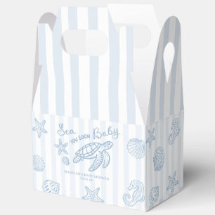 Handgezeichnete Kritzelei Blau All Sea You Soon Ge Geschenkschachtel