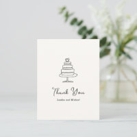 Handgezeichnete Kuchen Doodle Moderne Hochzeit