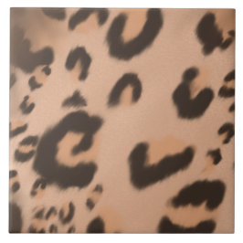 Handgezeichnete Leoparddrucke Fliese