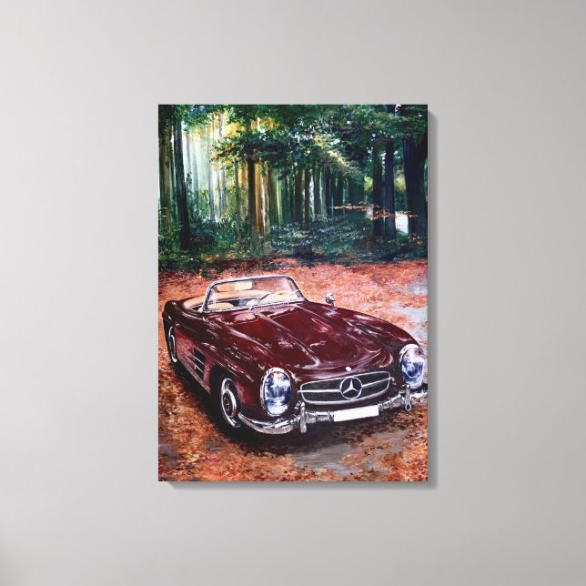 Handgezeichnete Malerei auf Leinwand Wall Art Vint (Vorderseite)