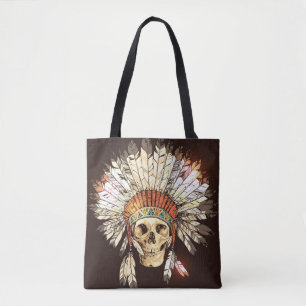 Handgezeichnete Native-Amerikanische Ureinwohner-H Tasche
