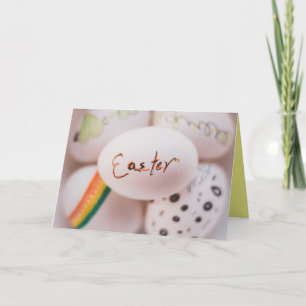 Handgezeichnete Ostereier-Osterkarte Dankeskarte
