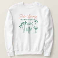 Handgezeichnete Palm Springs Pink Bachelorette Woc