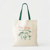 Handgezeichnete Palm Springs Pink Bachelorette Woc