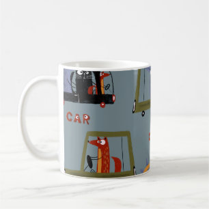 Handgezeichnete Pastellfarbe des digitalen Bleisti Kaffeetasse