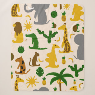 Handgezeichnete Pastellfarben-Illustration nahtlos Sherpadecke