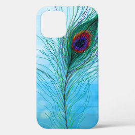 Handgezeichnete Peacock Feathers Case-Mate iPhone Hülle