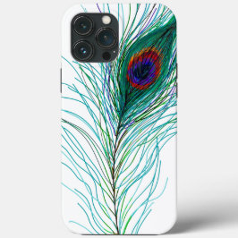 Handgezeichnete Peacock Feathers Case-Mate iPhone Hülle