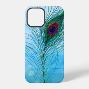 Handgezeichnete Peacock Feathers iPhone 12 Pro Hülle
