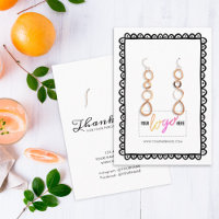 Handgezeichnete Rahmen-Ohrringe für benutzerdefini