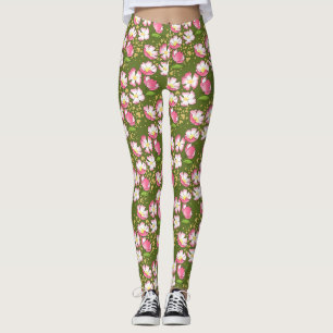 handgezeichnete romantische Rose Leggings