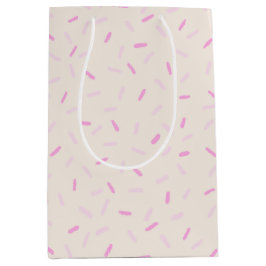 Handgezeichnete rosa Sprinklen Mittlere Geschenktüte