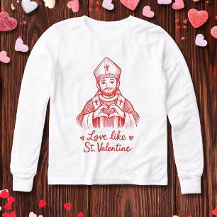 Handgezeichnete rote Liebe wie St. Valentin Herz