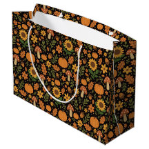 Handgezeichnete rustikale Herbst-Muster-Geschenkta