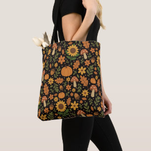 Handgezeichnete rustikale Herbstmuster-Tasche Tasche