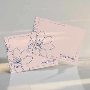 Handgezeichnete rustikale Wildblume personalisiert