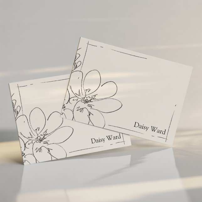 Handgezeichnete rustikale Wildblumen-Personalisier (Von Creator hochgeladen)