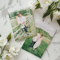 Handgezeichnete Schleife/Foto Save-the-Date