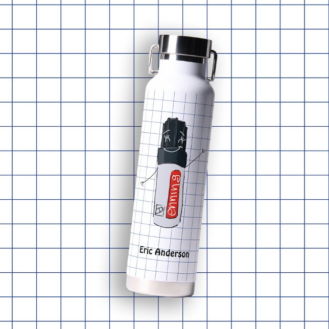 Handgezeichnete Schule versorgt Marker Trinkflasche (Hand Drawn School Supplies Marker Water Bottle
)