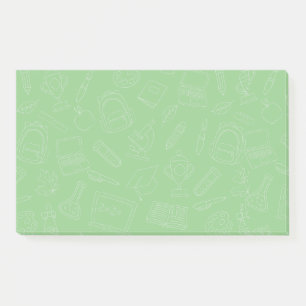 Handgezeichnete Schulspeisung Post-it Klebezettel