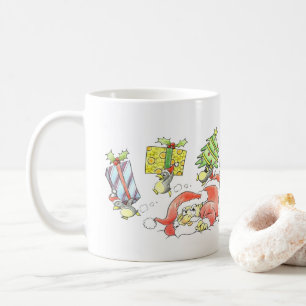 Handgezeichnete Skizze Freude auf die Welt Grumpy Kaffeetasse